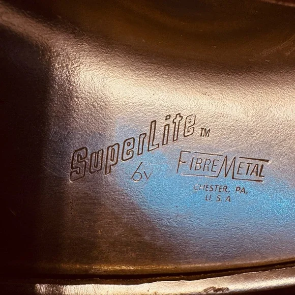 VTG Superlite by Fibre Metal Chester PA USA Aluminum Helmet Hard Hat Logging etc - Picture 8 of 12